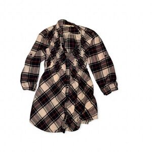 Daytrip Black and Red Plaid Blouse